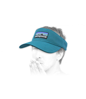 visiera blu Patagonia P6 Logo Visor tasmanian teal